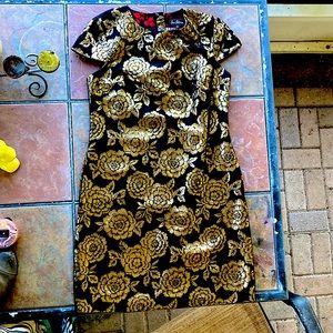 Sam Edelman Gold Brocade Dress— gorgeous